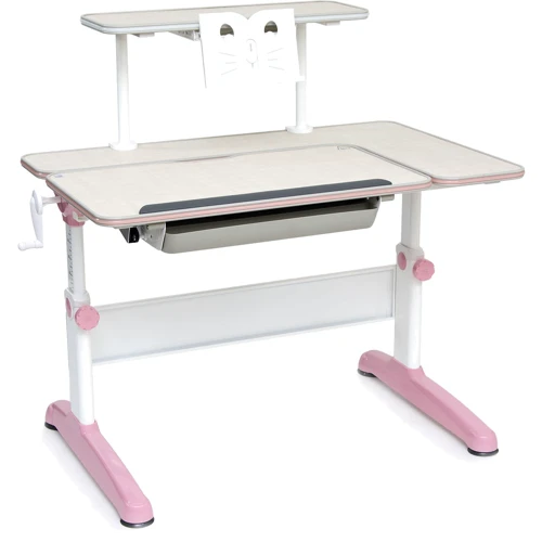 Парта SingBee Q-Assembly L Pink + Книжная полка SBS-610 (SBS-602-PK + SBS-610) фото 14