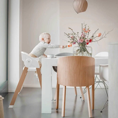 Детский стульчик для кормления BabyGO Levels 5в1 белый (51011) фото 5