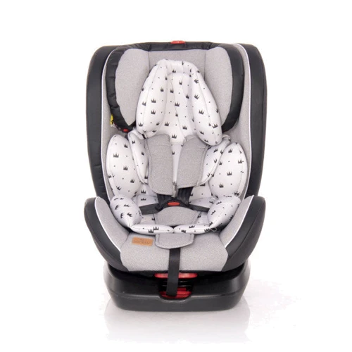 Автокрісло Lorelli NEBULA ISOFIX (0-36кг) (grey crowns): Група 0-1-2-3