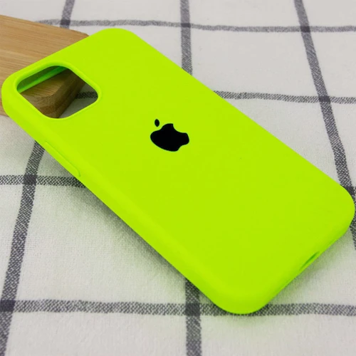 Чехол для iPhone Mobile Case Silicone Case Full Protective Neon Yellow for iPhone 14 Pro: Цвет зеленый