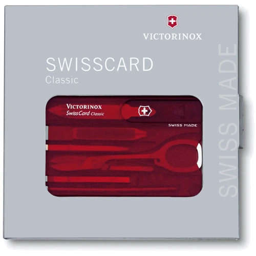 Мультитул Victorinox Swiss Card Rubi красный (Vx07100.T): Количество инструментов 10
