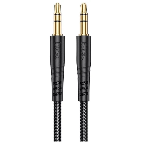 Кабель Hoco Audio Cable AUX 3.5mm Jack UPA24 Smooth 1m Black