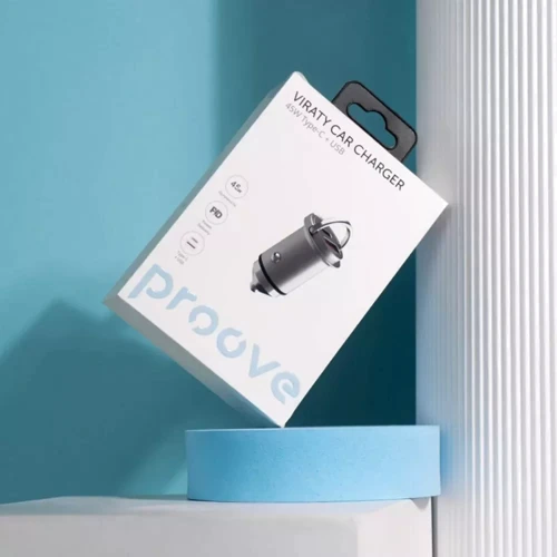 Зарядное устройство Proove Car Charger USB-C+USB Viraty 45W Silver фото 6