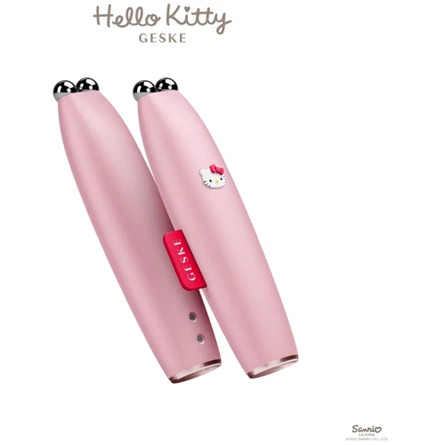 Микротоковая ручка для подтяжки кожи лица GESKE MicroCurrent Face-Lift Pen 6в1 by Hello Kitty pink (HB0251)