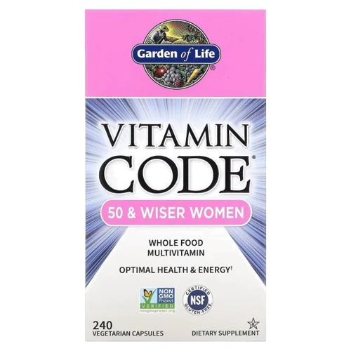 Garden of Life Vitamin Code Whole Food Multivitamin for Women Женские Мультивитамины 50+ 240 капсул