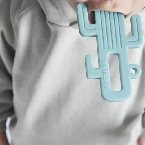 Прорізувач для зубів MinikOiOi Cactus - Aqua Green силіконовий (101090001): Виробник MinikOiOi