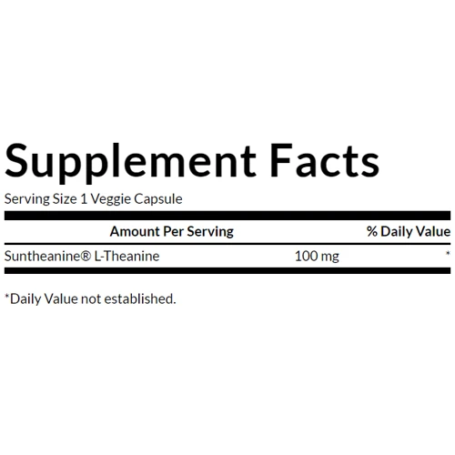 Swanson Suntheanine L-Theanina 100mg Л-теанин 60 вегетарианских капсул: Пол Унисекс