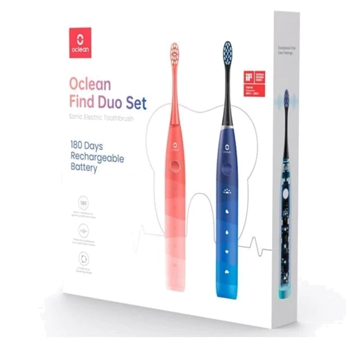Зубная щетка Oclean Find Duo Set Red and Blue (2 шт) (6970810552140): Тип Набор