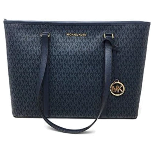 Женская сумка тоут Michael Kors темно-синяя (MK0473W)