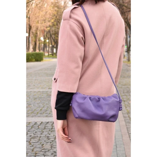 Женская сумка через плечо ARTiS Bags фиолетовая (1722510): Фактура Матовая, Зернистая