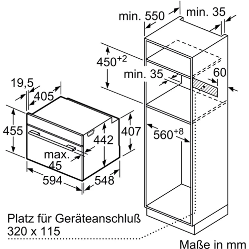 Духовой шкаф электрический Bosch CSG636BS3: Конвекция есть