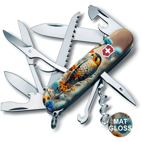 Мультитул Victorinox HUNTSMAN UKRAINE Шляхетний Сокіл (Vx13713.7_T3260pw): Тип мини-мультитул