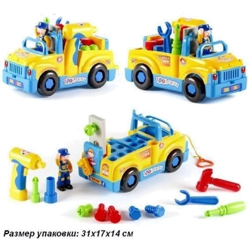 Игрушка-конструктор Hola Toys "Машинка с инструментами" (789)