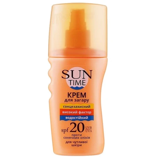 Біокон Sun Time SPF-20 Крем для загара для чувственной кожи 150 ml