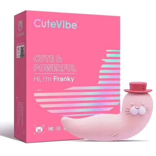 Вакуумный вибратор CuteVibe Franky Pink