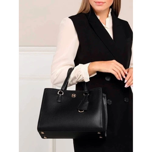 Женская сумка тоут Michael Kors MD SATCHEL черная (30F2G7CS2T001): Тип Сумки