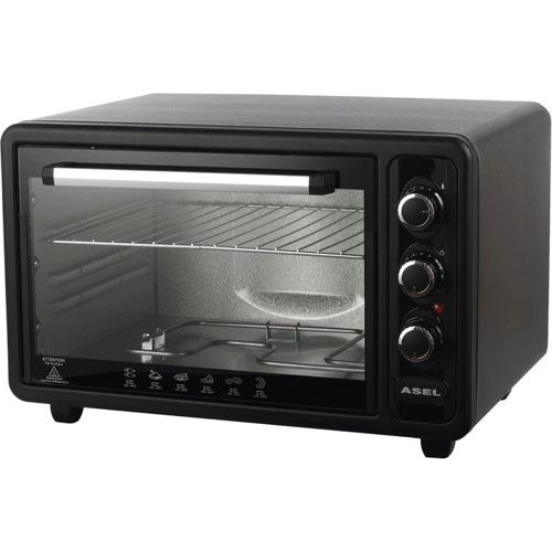 Електрична духовка настільна Asel AF 40-23 Black: Об'єм, л 40