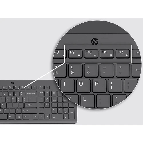 Клавіатура HP 150 USB Black (664R5AA): Кількість клавіш 104