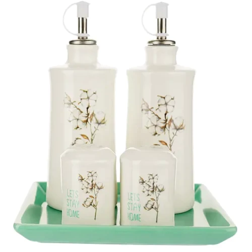 Набір для спецій S&T "Бавовна" 5 предметів (700-06-18): Тип Набір для спецій