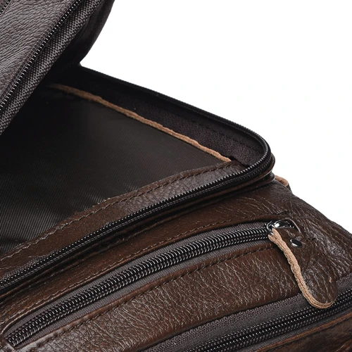 Мужская сумка планшет Borsa Leather коричневая (K15112-brown): Тип ручки Короткая ручка, Плечевой ремень