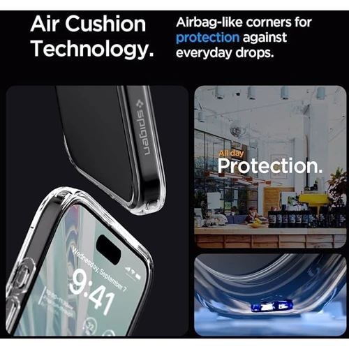 Чехол для iPhone Spigen Crystal Hybrid Crystal Clear (ACS06459) for iPhone 15 Plus: Тип чехла накладка на заднюю часть