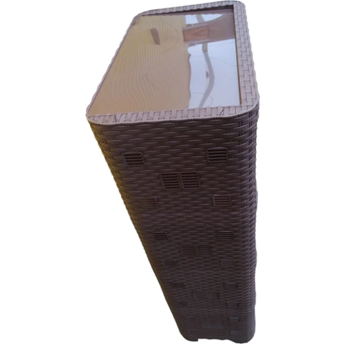Этажерка Plastic's Craft Ротанг 5-секционная Коричневая (2000181155566) фото 2