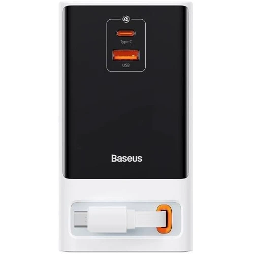 Зарядний пристрій Baseus Wall Charger 2AC+USB+USB-C PowerCombo PowerStrip Retractable-C 65W White (PSLR000602): Сила струму 2.4А и более