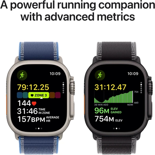 Apple Watch Ultra 3 GPS + Cellular 49mm Natural Titanium Case with Natural Titanium Milanese Loop - Medium (MEWY4)