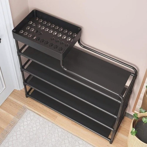 Полиця для взуття Stenson 4 яруси 59x21.5x83 см (R97630 black): Конструкція Разборная