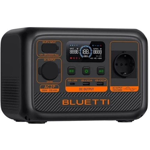Зарядна станція Bluetti AC2P 230Wh 300W: Ємність акумулятора, Вт/год 230