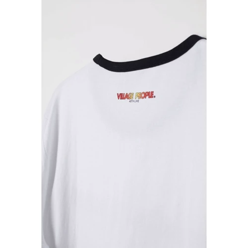 Футболка H & M 6648477 L біла з принтом: Вид футболки