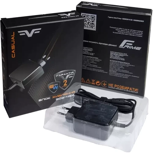 Зарядний пристрій Frime Lenovo 20V 2.25A 45W 4.0x1.7мм (FWM20V2.25A45W_LE4017): Напруга 20V