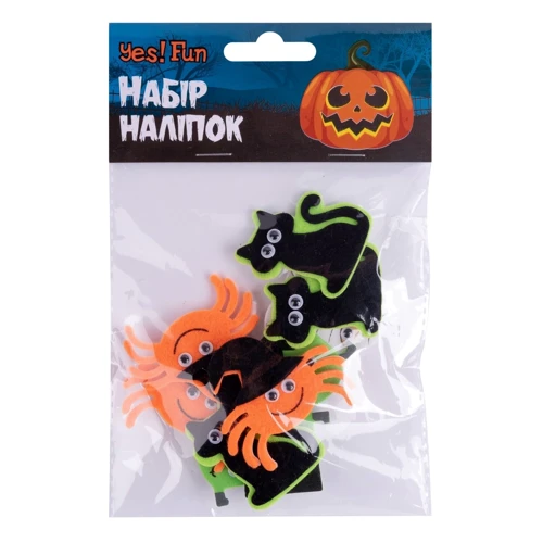 Набор наклеек Yes! Fun Хэллоуин "Герои дня" 12 шт фетр ЕВА (974479) фото 1