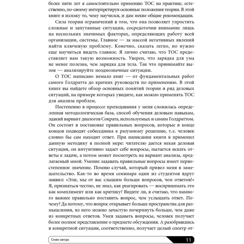 Эли Шрагенхайм: Теория ограничений в действии: Системный подход к повышению эффективности компании: Жанр Предпринимательство