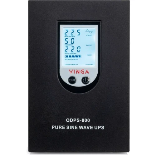 Vinga QDPS-800 800VA LCD (QDPS-800): Особенности С дисплеем