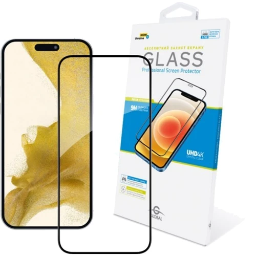 Защитное стекло для iPhone Global Tempered Glass Full Glue Black for iPhone 15 Plus: Тип аксессуара защитное стекло