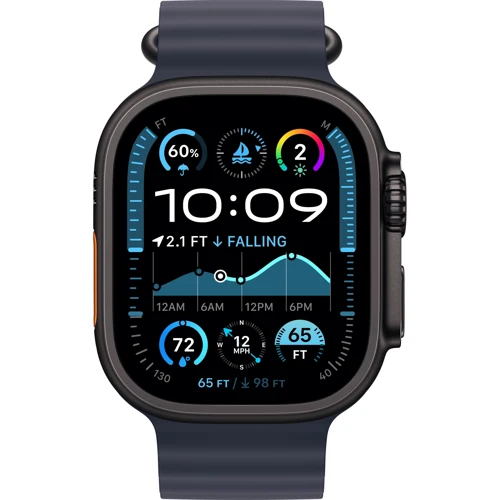 Apple Watch Ultra 2 2024 GPS + Cellular 49mm Black Titanium Case with Navy Ocean Band UA фото 8