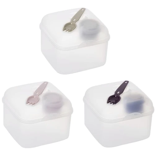 Ланч бокс Herevin Salad Box Natural Colour Mix с приборами (161450-571)