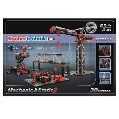 Конструктор fischertechnik "Вивчаємо механіку - Статика" (FT-536622): Кількість деталей, шт. 500