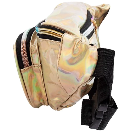 Женская поясная сумка Valiria Fashion золотая (4DETBP6013-3): Застежка Молния