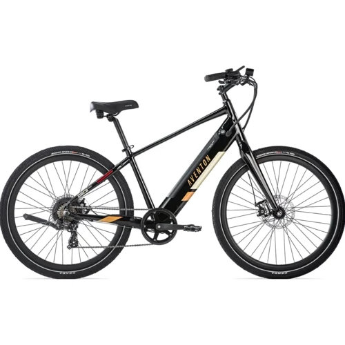 Електровелосипед 27,5 Aventon Pace 350 рама - L 2023 Midnight Black: Колір чорний
