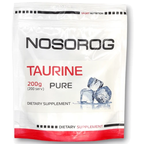 Аминокислота для спорта Nosorog Nutrition Taurine 200 g / 200 servings / Unflavored