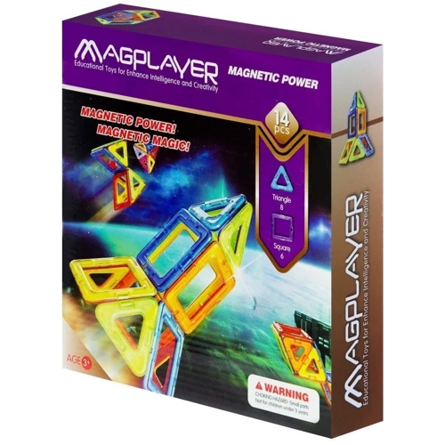 Магнітний констуктор MagPlayer 14 ед. (MPB-14)