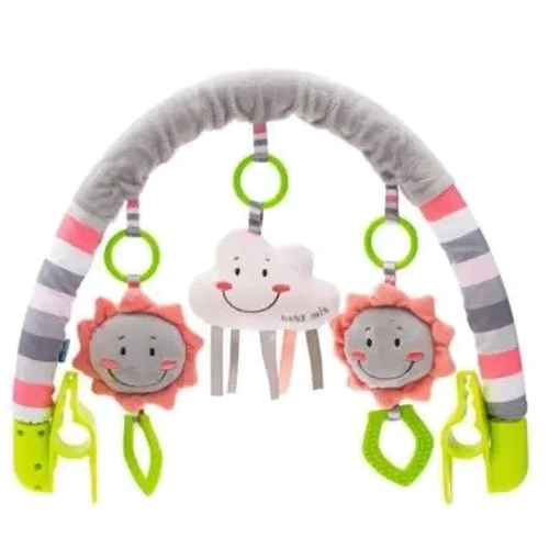 Дуга для коляски Baby Mix Облачко TE-8649-92 Pink Grey (45090)