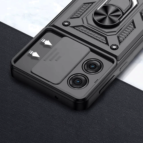 Чехол для телефонов BeCover Military Black for Motorola Moto G75 (713060): Тип накладка на заднюю часть