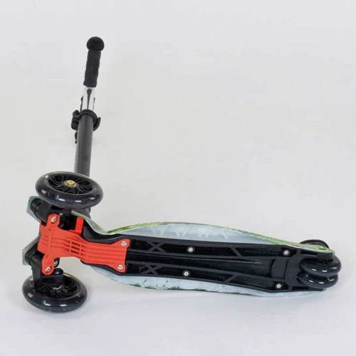 Самокат трехколесный MAXI "Best Scooter" пластмассовый, трубка руля алюминиевая Green/Black (74315): Количество колес 4