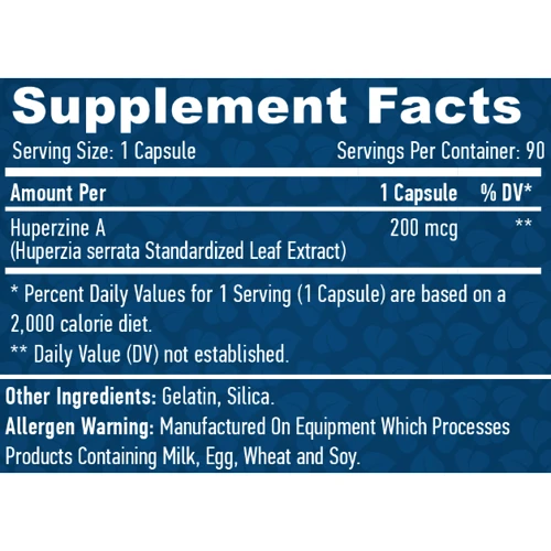 Haya Labs Huperzine A 98% Extract 200 мкг Гуперзін 90 капсул: Форма випуску Капсулы