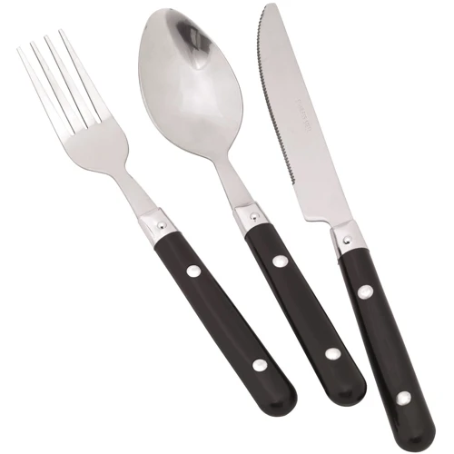 Набор для пикника Набор для пикника Easy Camp Family Cutlery Black (580034): Материал Сталь