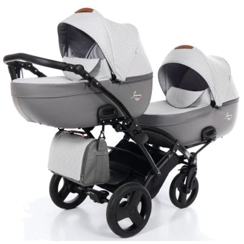 Универсальная коляска Junama для двойни паровозик Madena Duo Slim 02 (JM-DUOs-02)