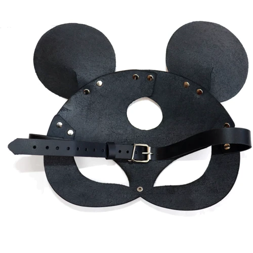 Кожаная маска мышки Art of Sex - Mouse Mask, черный